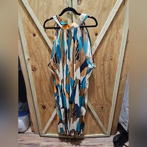 New w/out Tags Shein Curve Halter Dress 24/26W multicolor